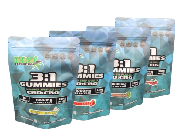 ReLeaf 3:1 CBD:CBG Gummies - 1000mg - Image 4